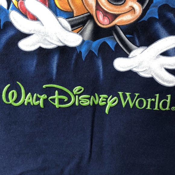 Walt Disney World by Hanes Navy Kids' Double Sided Character T-Shirt Size Small - Picture 2 of 5